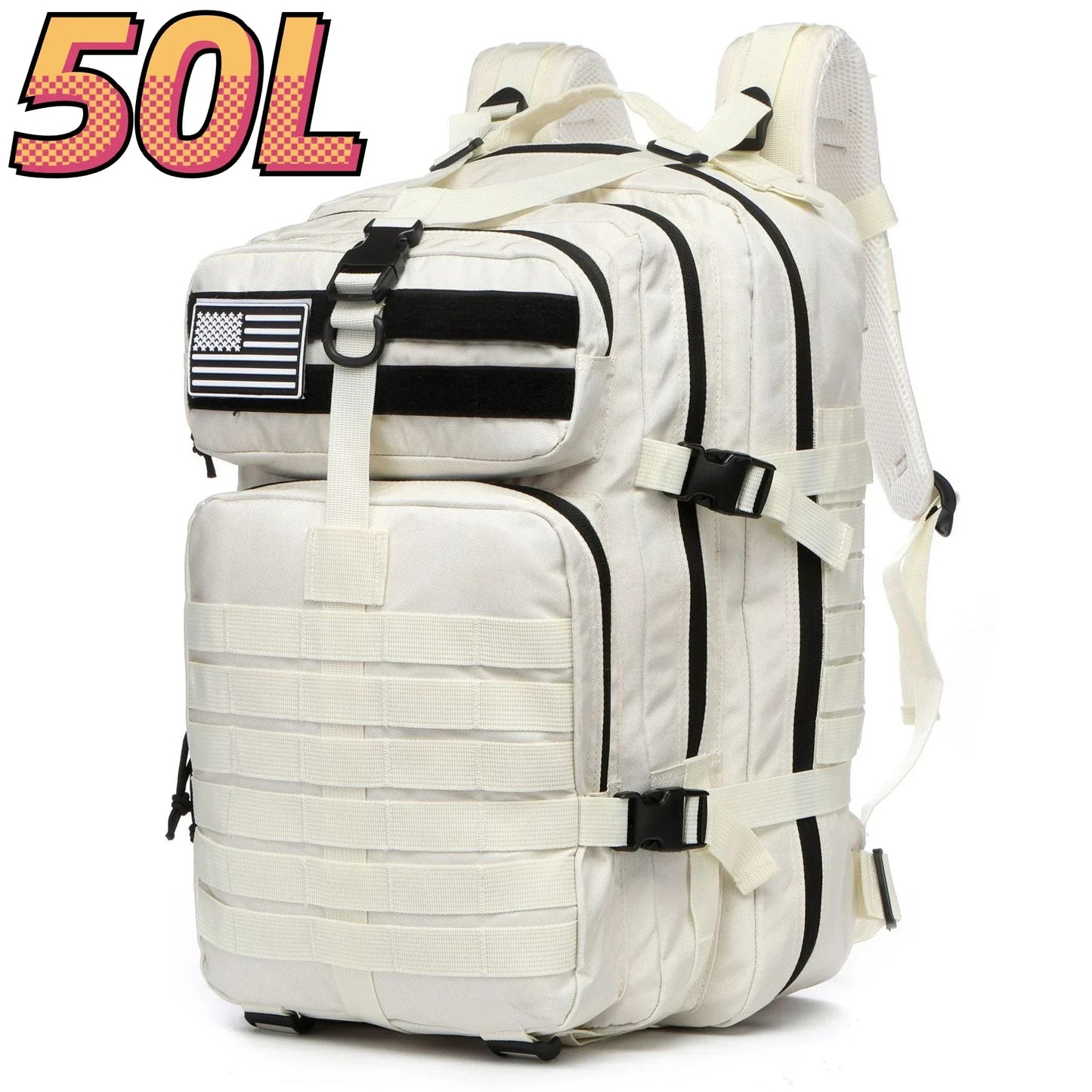Thuram Sac à Dos Nylon 1000D Imperméable 30L/50L – Trekking, Pêche, Chasse, Camping, Randonnée - BLACKBEARD OUTDOOR INDUSTRIES