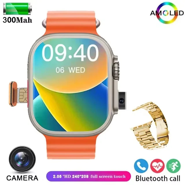 Montre Connectée 2025 PENGAGAR T83 4G — GPS, Android/iOS, Caméra, ECG - BLACKBEARD OUTDOOR INDUSTRIES