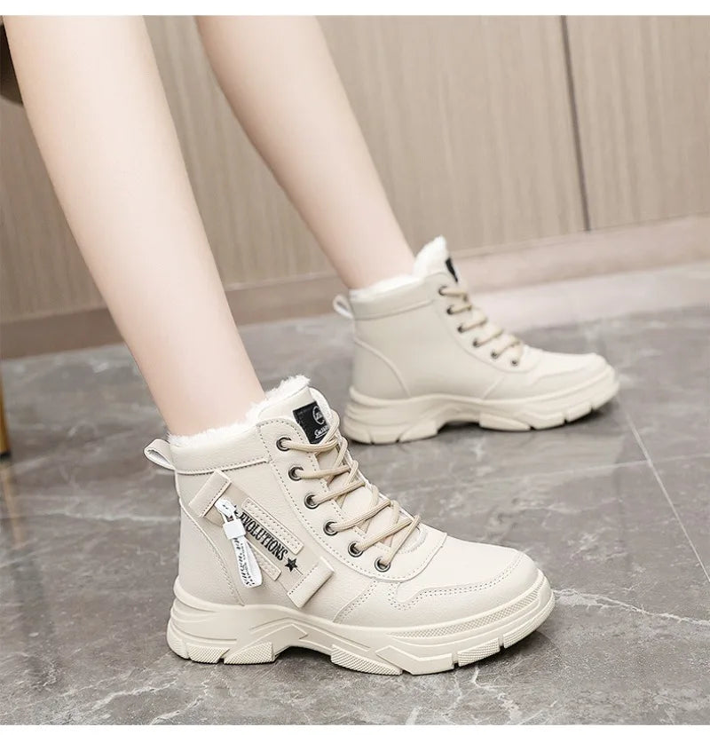 Bottines Femme Hiver 2024 – Chaussures Chaudes Imperméables à Lacets - BLACKBEARD OUTDOOR INDUSTRIES