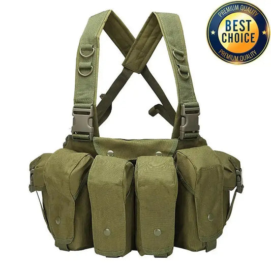 Chest Rig Tactique Universel – 7 Poches – Tissu Renforcé 800D Ma boutique
