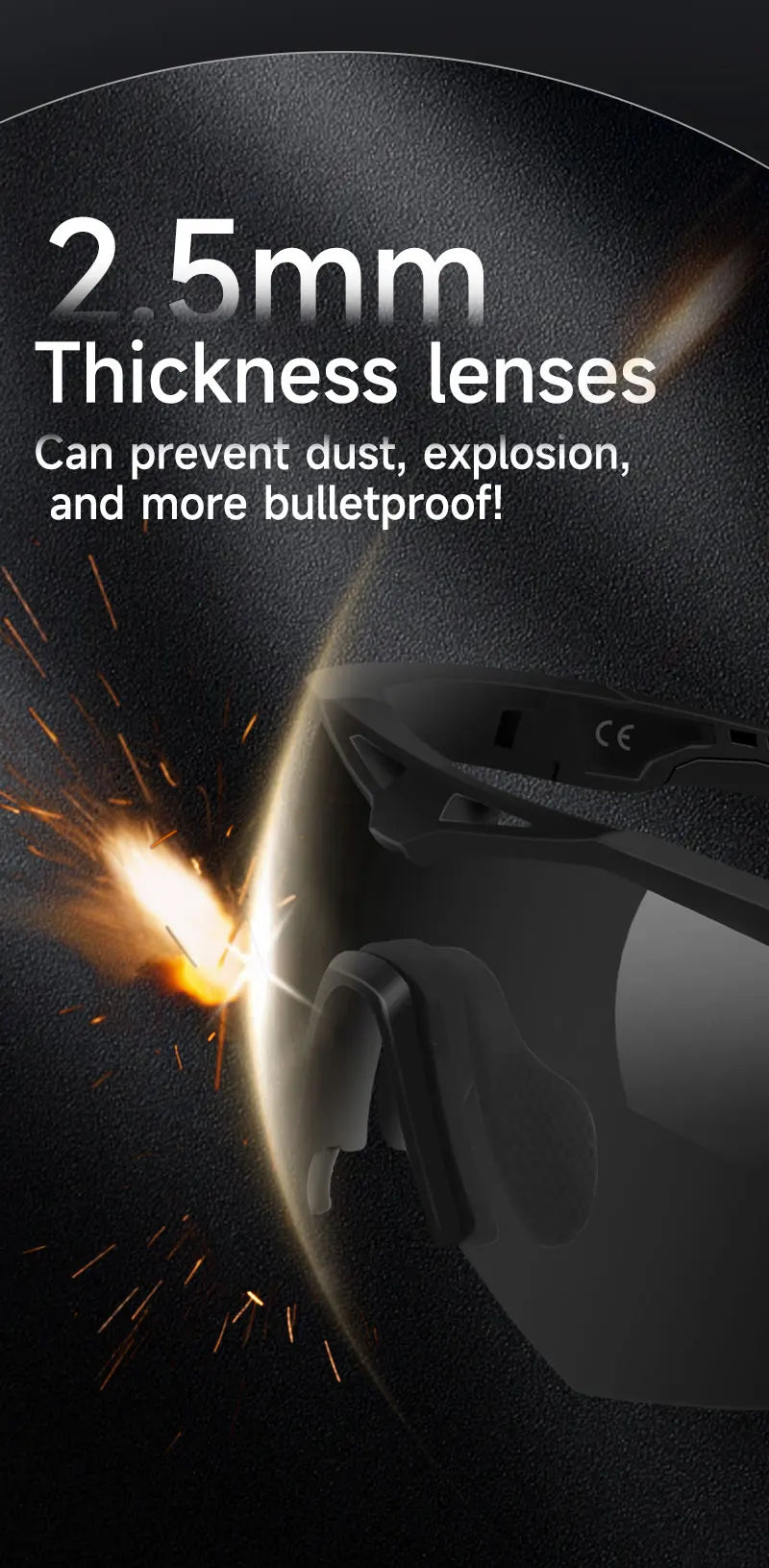 Lunettes Tactiques de Tir 3 Lentilles - Lunettes Résistantes aux Impacts, Anti-buée et Anti-vent BLACKBEARD OUTDOOR INDUSTRIES