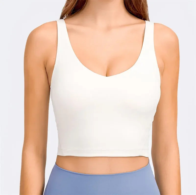 Débardeur NEPOAGYM PASSION avec Soutien-Gorge Intégré – Crop Top Longline avec Coussinets Amovibles pour Yoga et Gym - BLACKBEARD OUTDOOR INDUSTRIES
