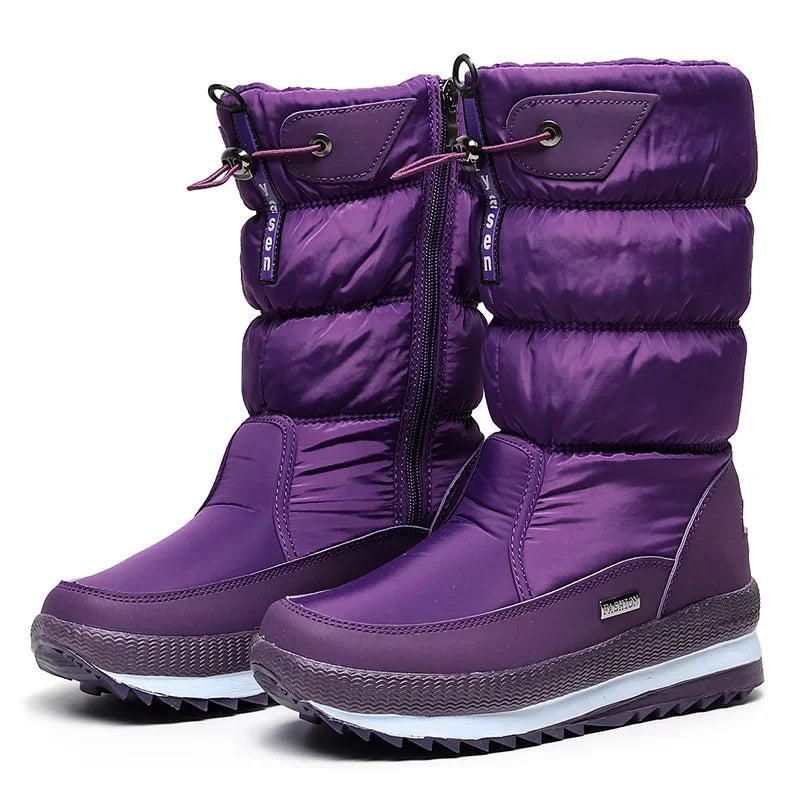 Bottes d’Hiver Femme à Plateforme – Chaudes, Antidérapantes, Mi-Mollet – Style Élégant et Confort Assuré - BLACKBEARD OUTDOOR INDUSTRIES