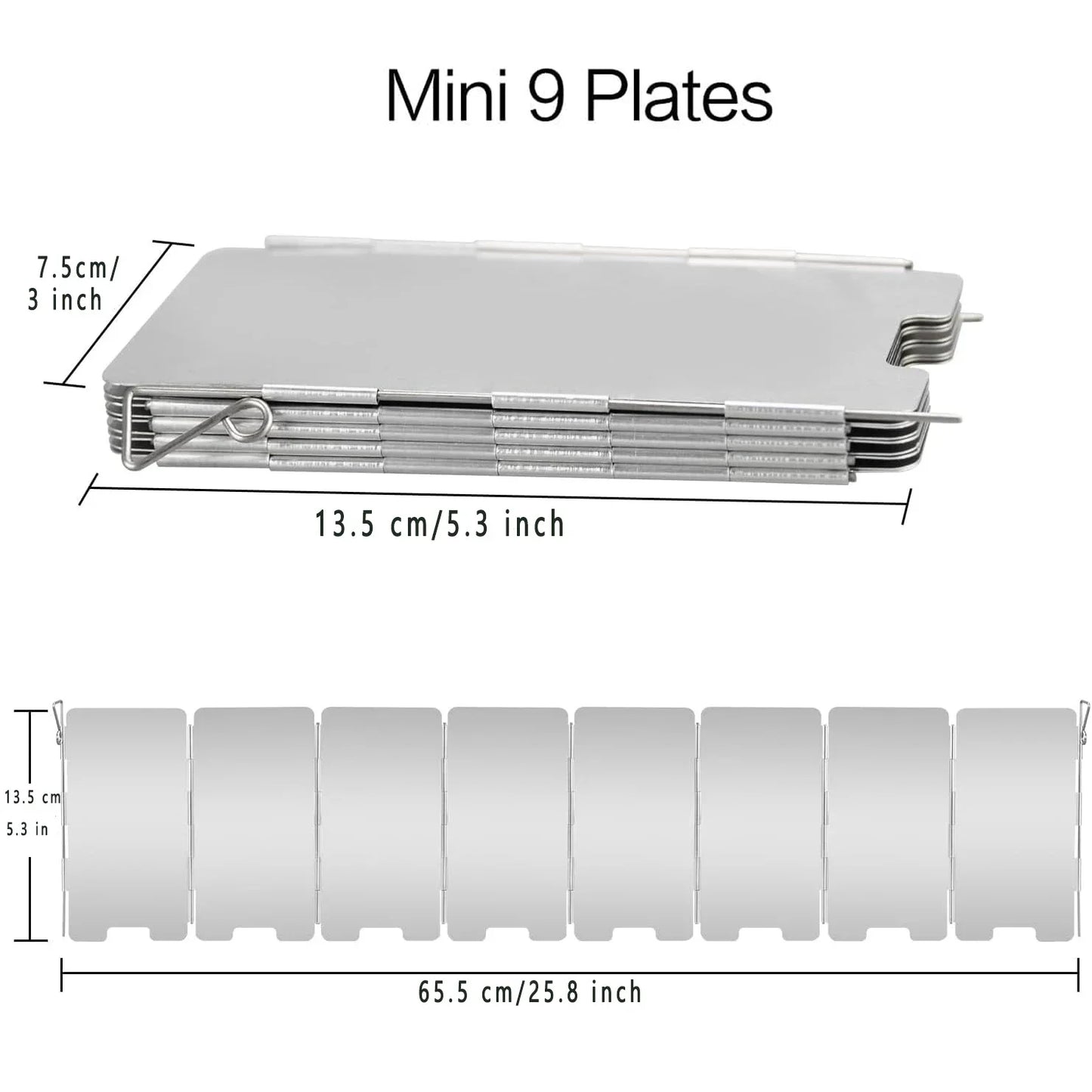 Pare-vent Haut pour Réchaud – Écran Anti-Vent en Aluminium Pliable pour Camping, Cuiseur Extérieur, Pare-Vent pour Réchaud à Butane - BLACKBEARD OUTDOOR INDUSTRIES