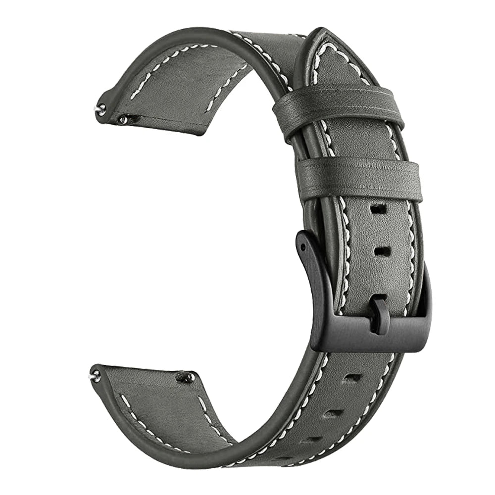 Bracelet en Cuir et Silicone 20mm/22mm pour Montres Huawei, Amazfit et Samsung Galaxy Watch BLACKBEARD OUTDOOR INDUSTRIES