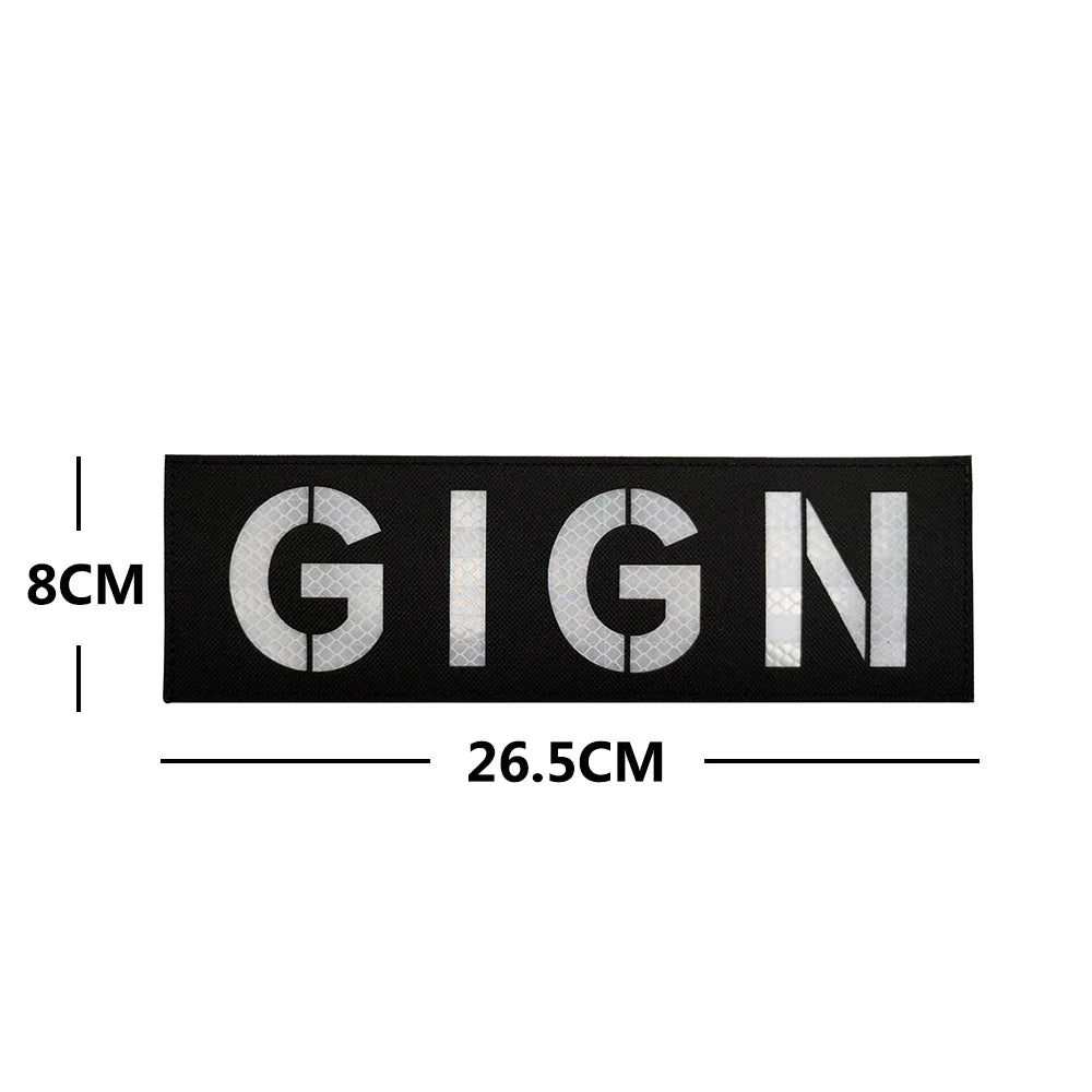 Patch Brodé BIG GIGN RAID BRI – Écusson Tactique France Hook & Loop - BLACKBEARD OUTDOOR INDUSTRIES