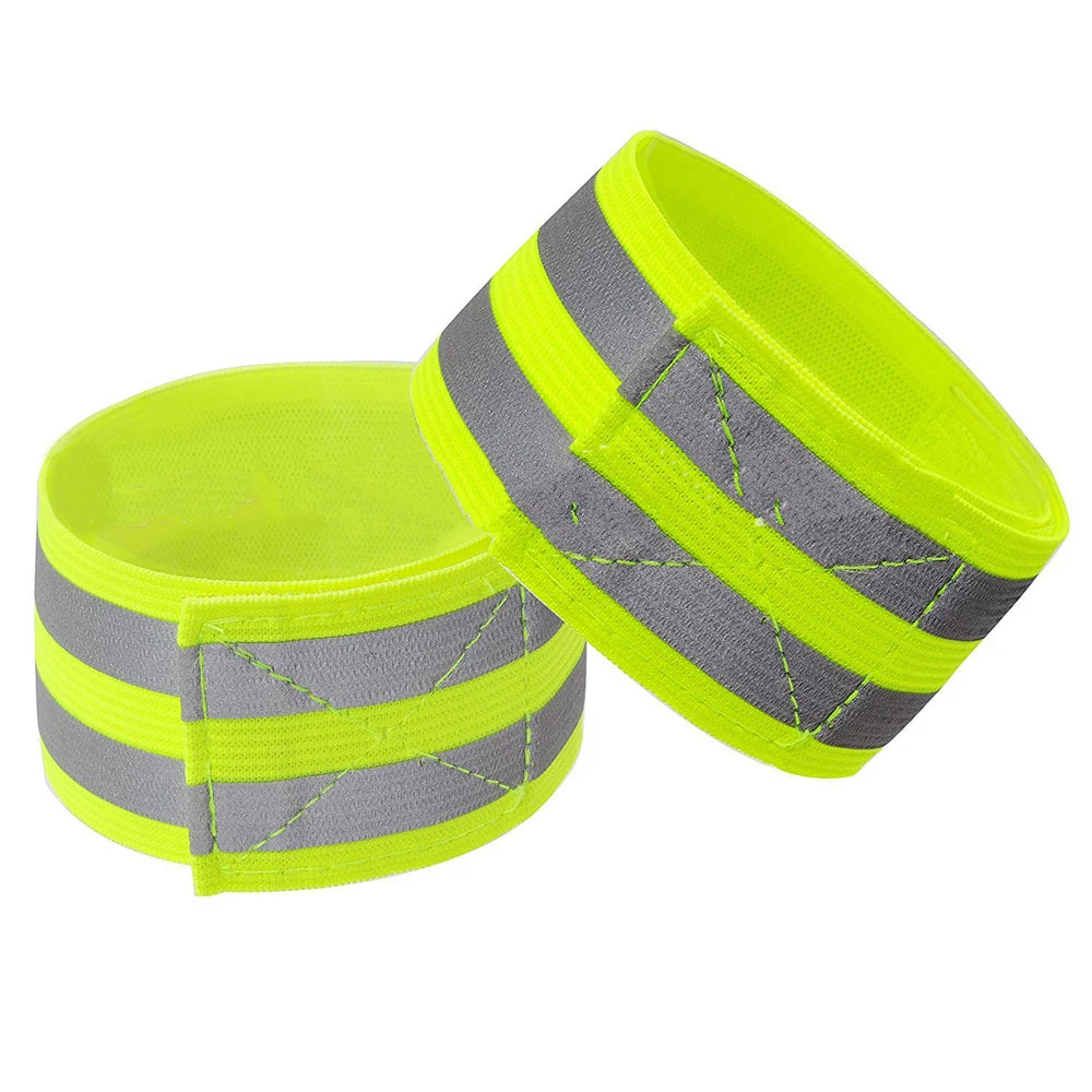 2PCS Brassards Réfléchissants à LED – Pour Running, Vélo, Randonnée - BLACKBEARD OUTDOOR INDUSTRIES