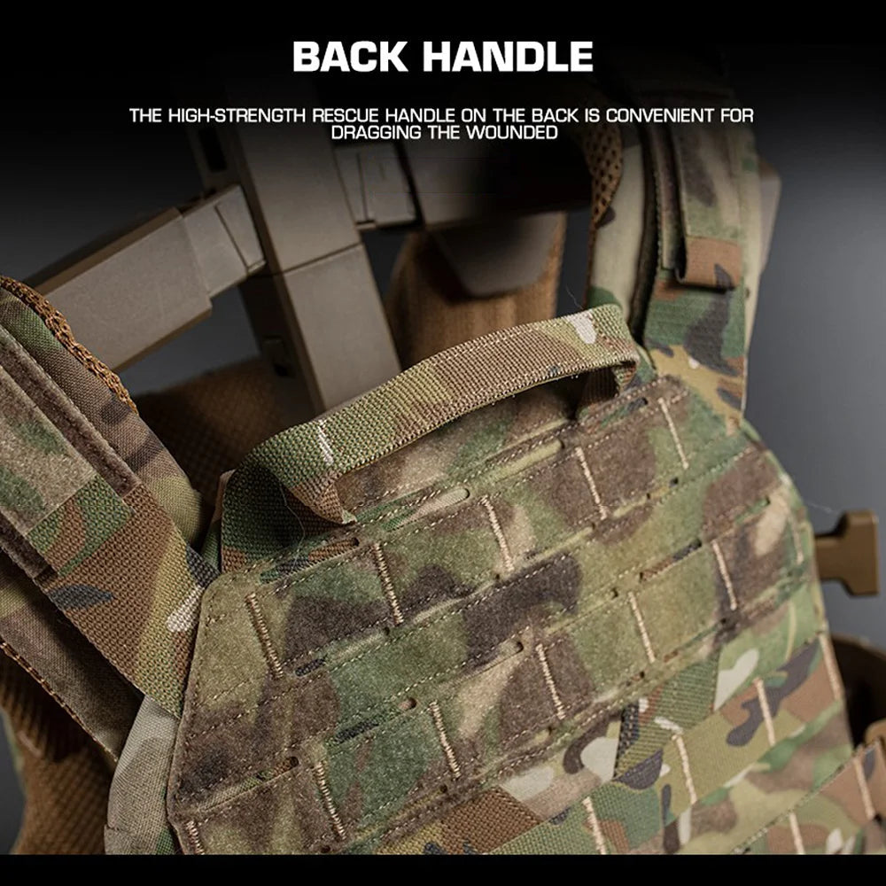 Gilet Tactique Outdoor 3.0 K19 pour Chasse – Porte Plaques MOLLE avec Système de Libération Rapide et Ceinture Ajustable – Équipement de Combat BLACKBEARD OUTDOOR INDUSTRIES