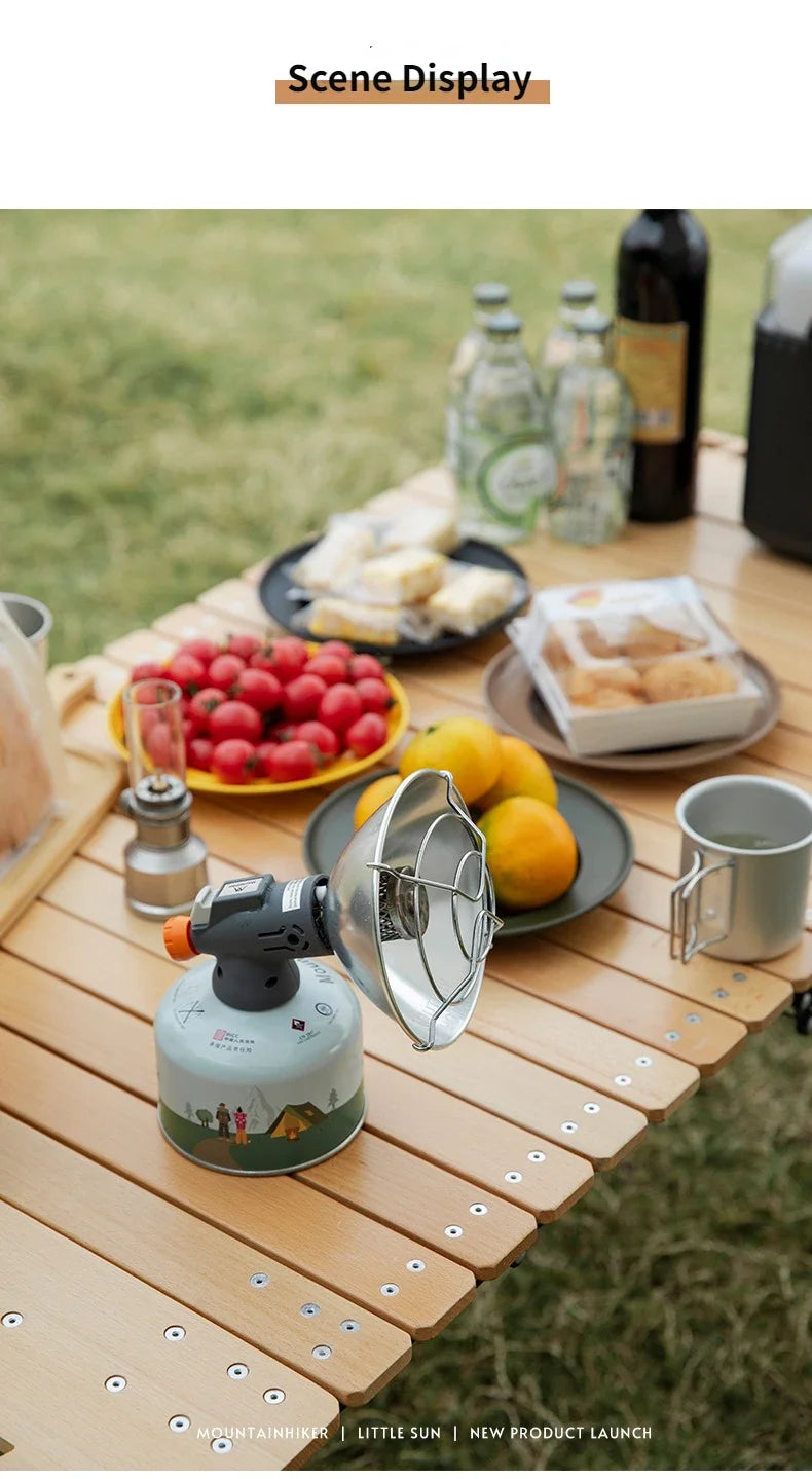 MOUNTAINHIKER Portable Mini Sun Gas Heating Stove Chauffage Gaz Portable Compact pour Camping et Activités Outdoor - BLACKBEARD OUTDOOR INDUSTRIES