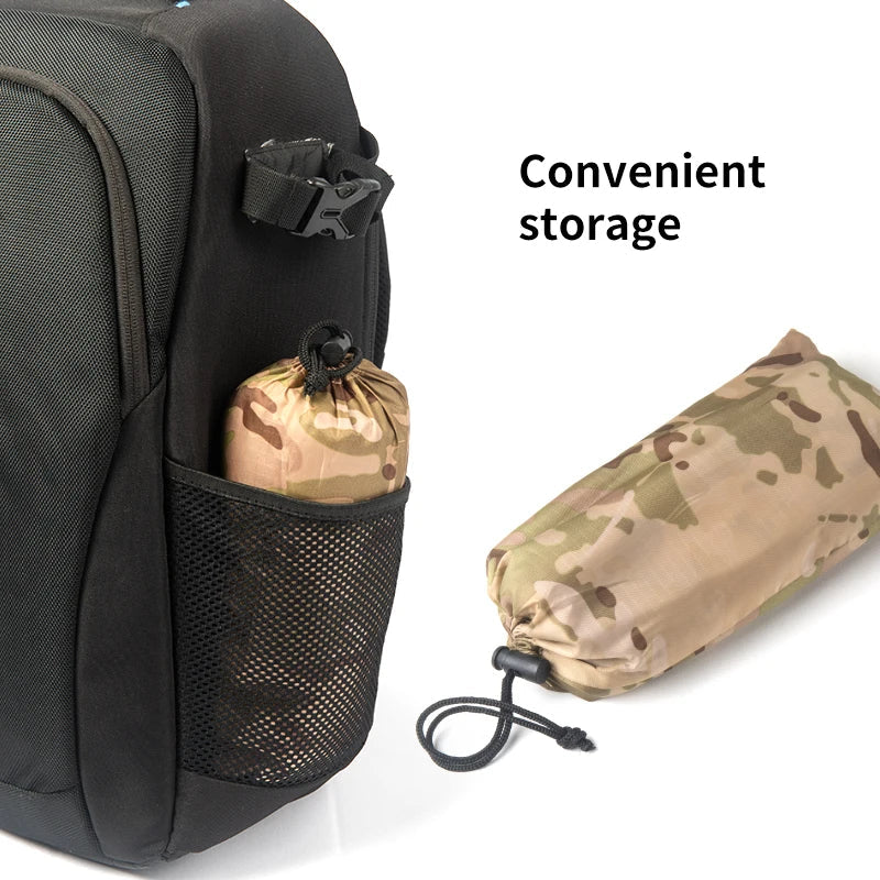 Poncho de Pluie Tactique Militaire - Imperméable, Polyvalent, avec Capuche Ajustable et Sac de Rangement BLACKBEARD OUTDOOR INDUSTRIES