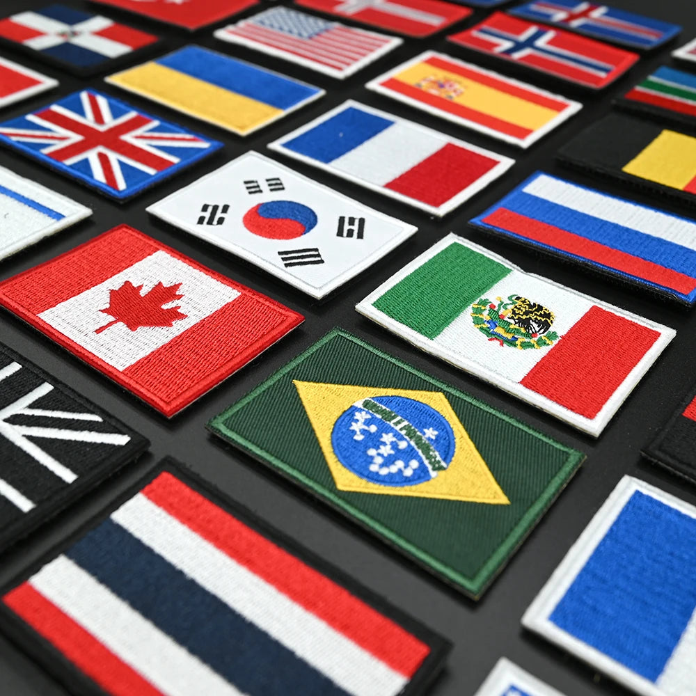 Patches Drapeaux Brodés Tactiques – international - BLACKBEARD OUTDOOR INDUSTRIES