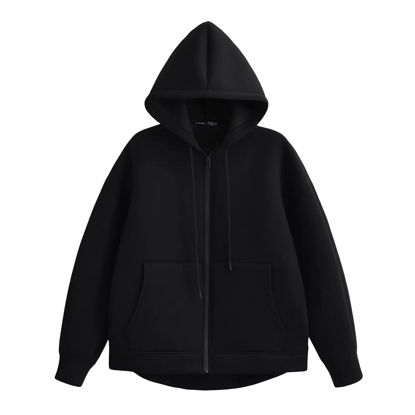 Veste à Capuche Grise femme - Manteau à Manches Longues avec Poches Spacieuses et Fermeture Éclair - Veste Décontractée et Légère pour Femme - BLACKBEARD OUTDOOR INDUSTRIES