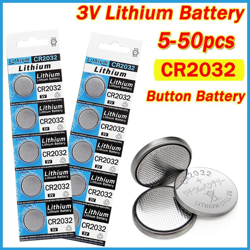 5-50pcs Original CR2032 CR 2032 3V Lithium Button Battery For Watch Calculator Clock Remote Control Toys Button Coins Cell BLACKBEARD OUTDOOR INDUSTRIES