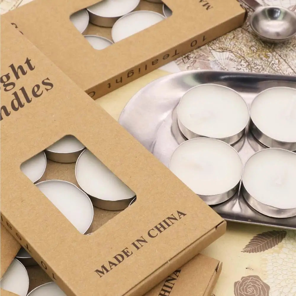 Mini Bougies Théières - Lot de 10 Bougies Longue Durée et Sans Fumée pour Mariages, Soirées et Décoration Extérieure - BLACKBEARD OUTDOOR INDUSTRIES