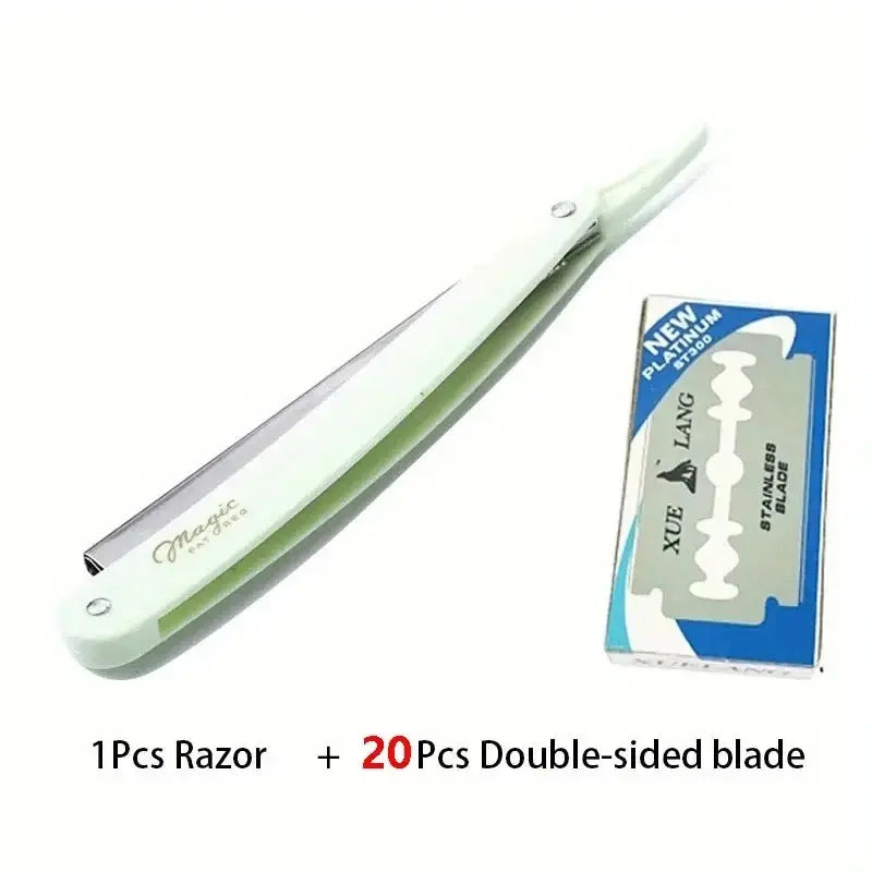 Outil professionnel de barbier – Lames de rasoir double tranchant classiques en acier inoxydable Ma boutique