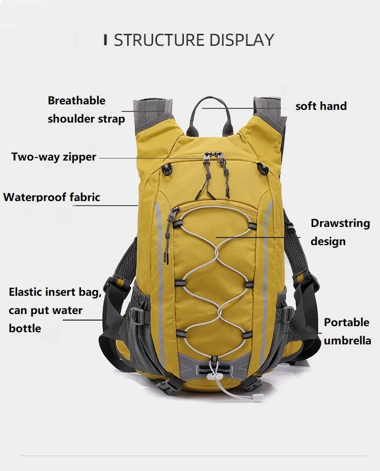 Sac à Dos Outdoor Ultraléger 20L – Étanche & Compact | Randonnée, Vélo, Camping - BLACKBEARD OUTDOOR INDUSTRIES