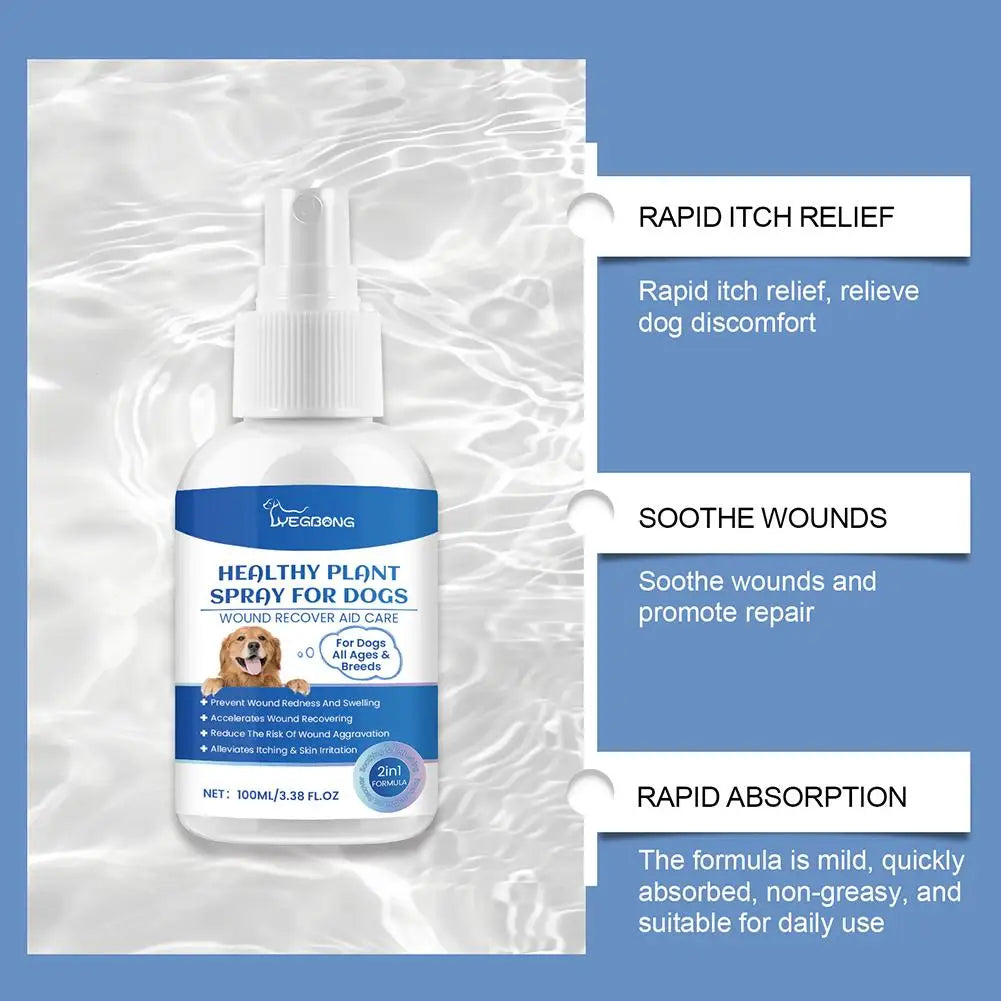 Spray de Soins pour Animaux - Réparation de Peau, Traitement des Démangeaisons et des Plaies - 100ml - BLACKBEARD OUTDOOR INDUSTRIES