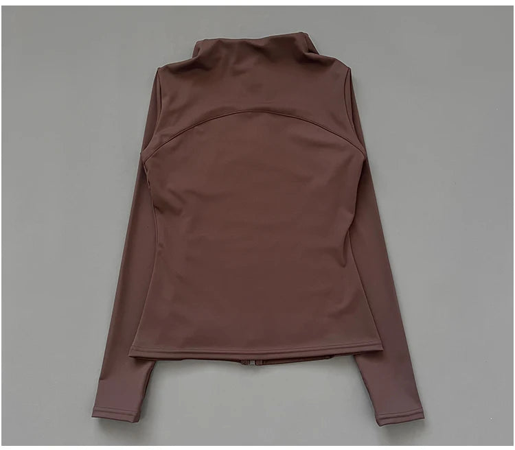 Veste Fitness à Col Montant pour Femme – Veste de Sport Slim-Fit à Fermeture Éclair, Séchage Rapide pour Yoga, Course et Cyclisme - BLACKBEARD OUTDOOR INDUSTRIES
