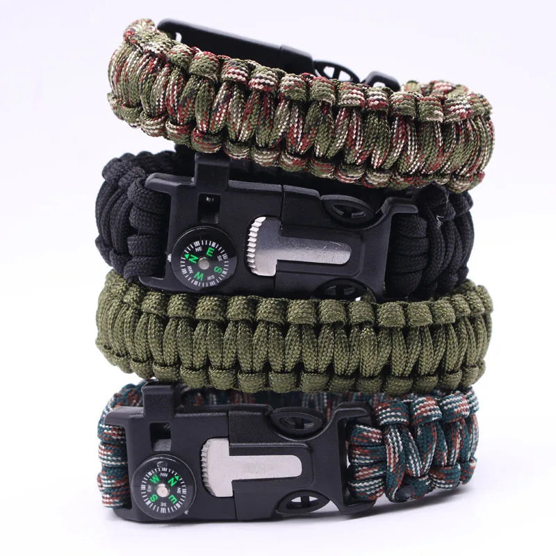 Bracelet de Survie Multi-fonction en Paracorde 4 mm – Équipement Militaire d'Urgence - BLACKBEARD OUTDOOR INDUSTRIES