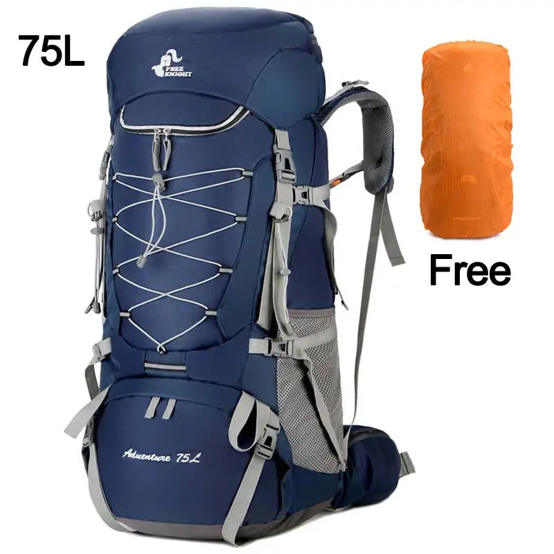 Sac à Dos de Camping 75L - Avec Housse de Pluie - Randonnée, Escalade, Trekking - Unisexe - BLACKBEARD OUTDOOR INDUSTRIES