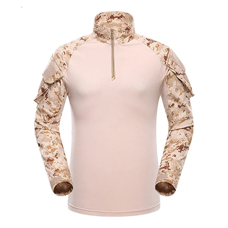 T-shirt Homme Manches Longues Outdoor — Modèle Patchwork Résistant - BLACKBEARD OUTDOOR INDUSTRIES