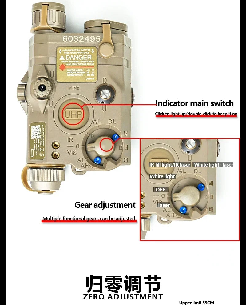 Tactical PEQ15 IR Fill Light/IR Laser et lampe de poche M600C Ma boutique