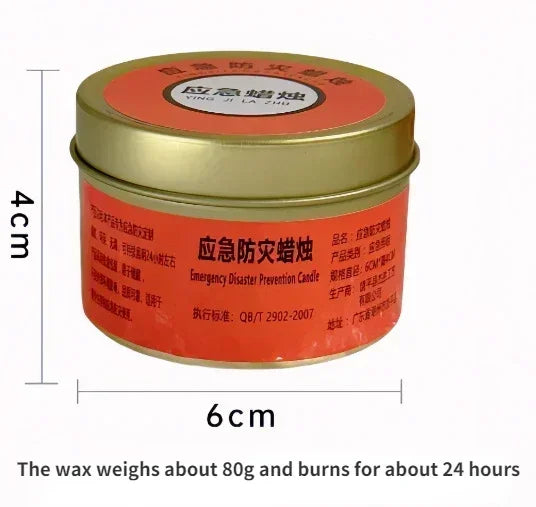 Lumières de Secours pour Pannes de Courant - Bougies Anti-odeur, Étanches et Résistantes au Vent - BLACKBEARD OUTDOOR INDUSTRIES