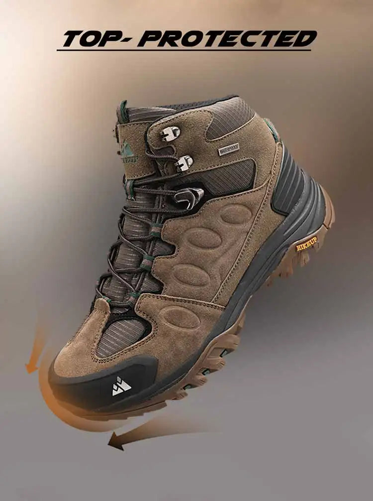 Bottes de Randonnée Hautes pour Homme – Chaussures Outdoor d’Hiver, Lacets, Antidérapantes, Confortables et Chaudes, Idéales pour Trekking et Activités Sportives - BLACKBEARD OUTDOOR INDUSTRIES