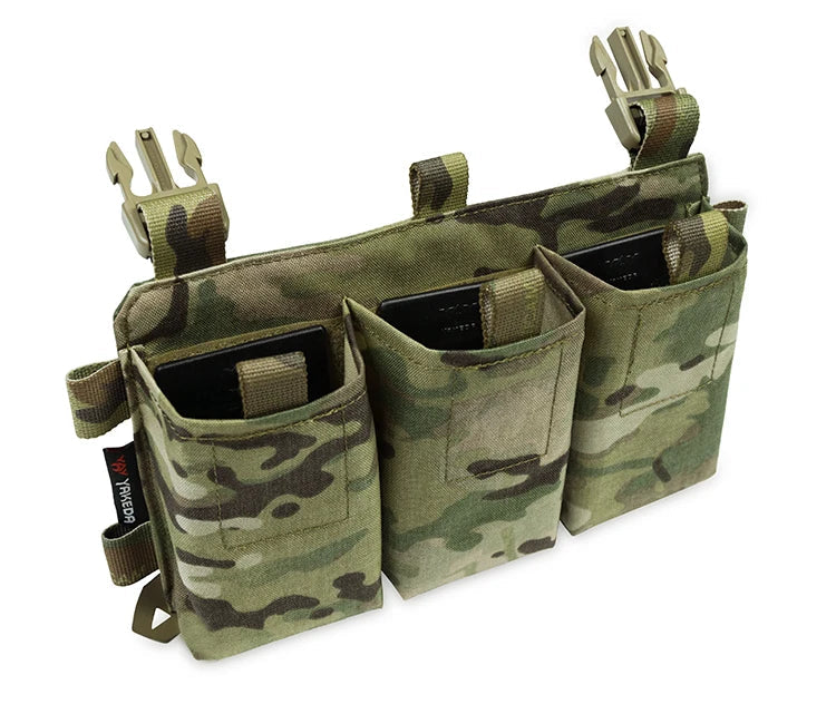 Gilet Tactique YAKEDA Triple 5.56/7.62 avec Libération Rapide et Boucle – Panneau Modulaire d'Attaque pour Équipement de Chasse Extérieure BLACKBEARD OUTDOOR INDUSTRIES