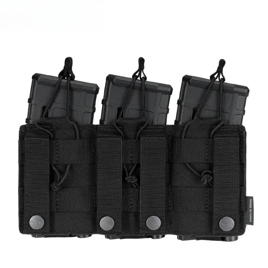 IDOGEAR Poche Tactique LSR 556 Triple Mag Carrier MOLLE - Poche à Munitions Découpée au Laser BLACKBEARD OUTDOOR INDUSTRIES
