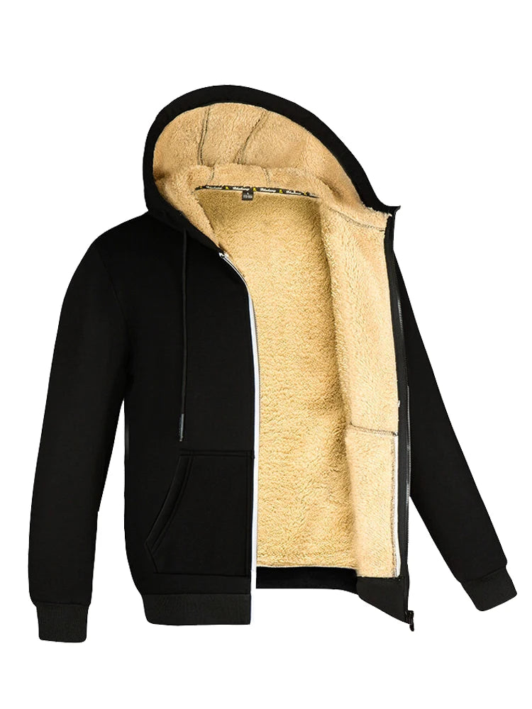 Veste Hiver Homme/Femme à Capuche — Polaire Épaisse Intérieure en Laine d'Agneau - BLACKBEARD OUTDOOR INDUSTRIES