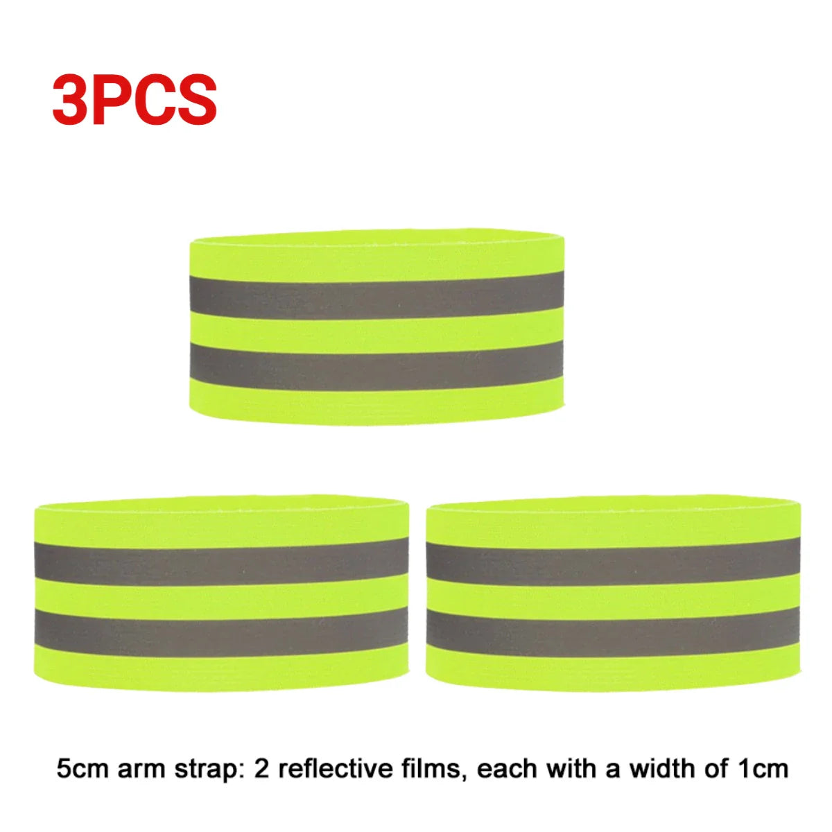 Bandes Réfléchissantes Élastiques - Armbands, Bracelets, Bandes de Cheville et Jambes, Haute Visibilité pour Sécurité Nocturne (Course, Cyclisme, Marche) - BLACKBEARD OUTDOOR INDUSTRIES