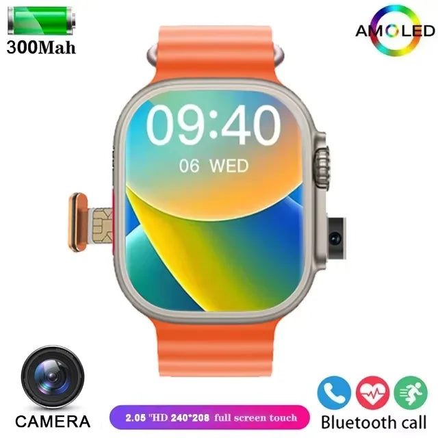Montre Connectée 2025 PENGAGAR T83 4G — GPS, Android/iOS, Caméra, ECG - BLACKBEARD OUTDOOR INDUSTRIES