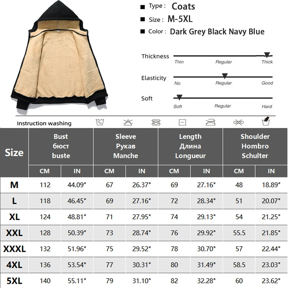 Veste Hiver Homme/Femme à Capuche — Polaire Épaisse Intérieure en Laine d'Agneau - BLACKBEARD OUTDOOR INDUSTRIES