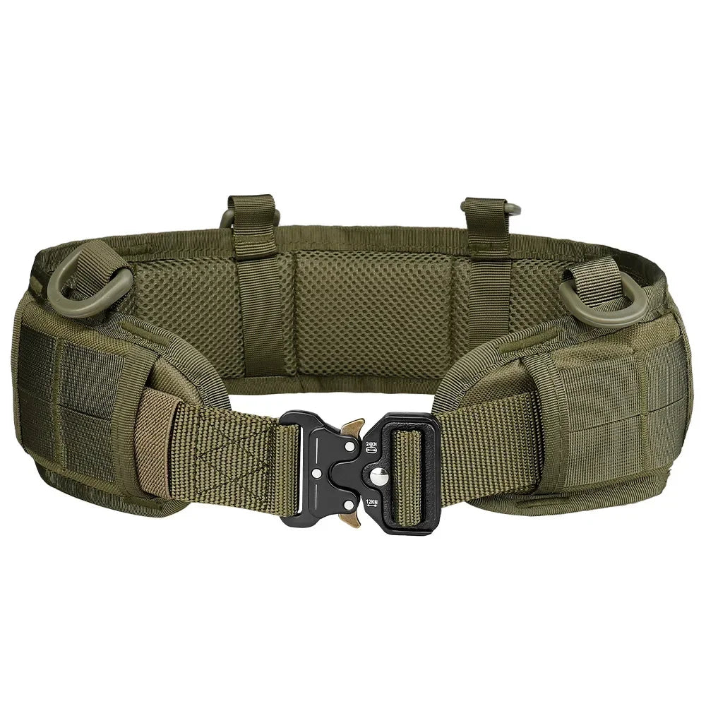 Ceinture Tactique MOLLE Réglable – Boucle à Dégagement Rapide | Ceinture de Combat Multifonction pour Activités Outdoor - BLACKBEARD OUTDOOR INDUSTRIES