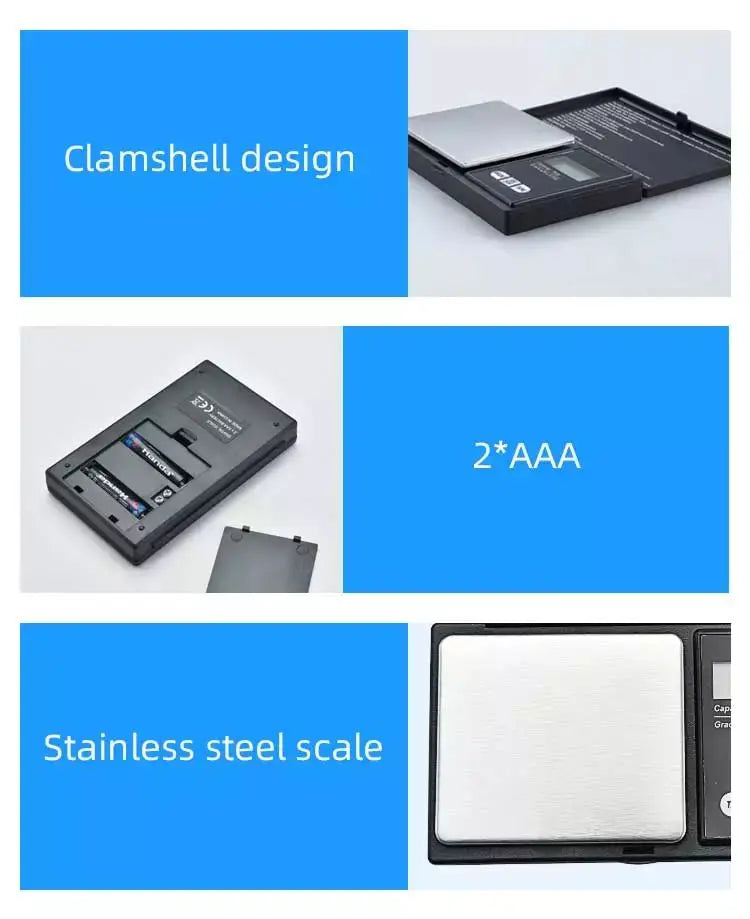 Mini Balance de Précision Numérique 0.01g – Échelle Électronique Portable pour Or, Bijoux, Poudres & Plus Ma boutique