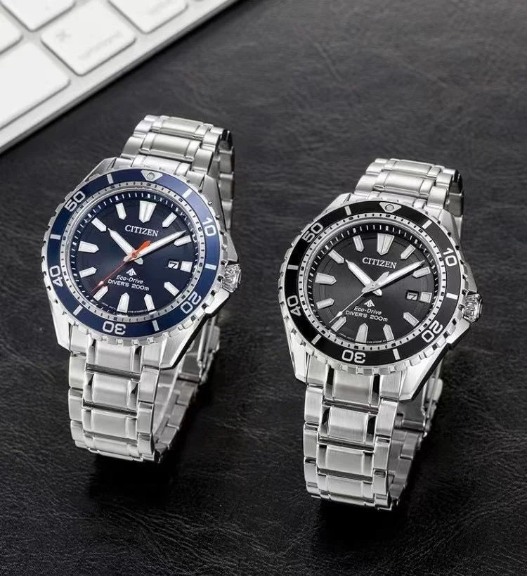 Montre Homme Citizen BM8475-26E – Énergie Solaire Éco-Drive – Étanche 200M – Bracelet Cuir – Design Sport & Élégant - BLACKBEARD OUTDOOR INDUSTRIES