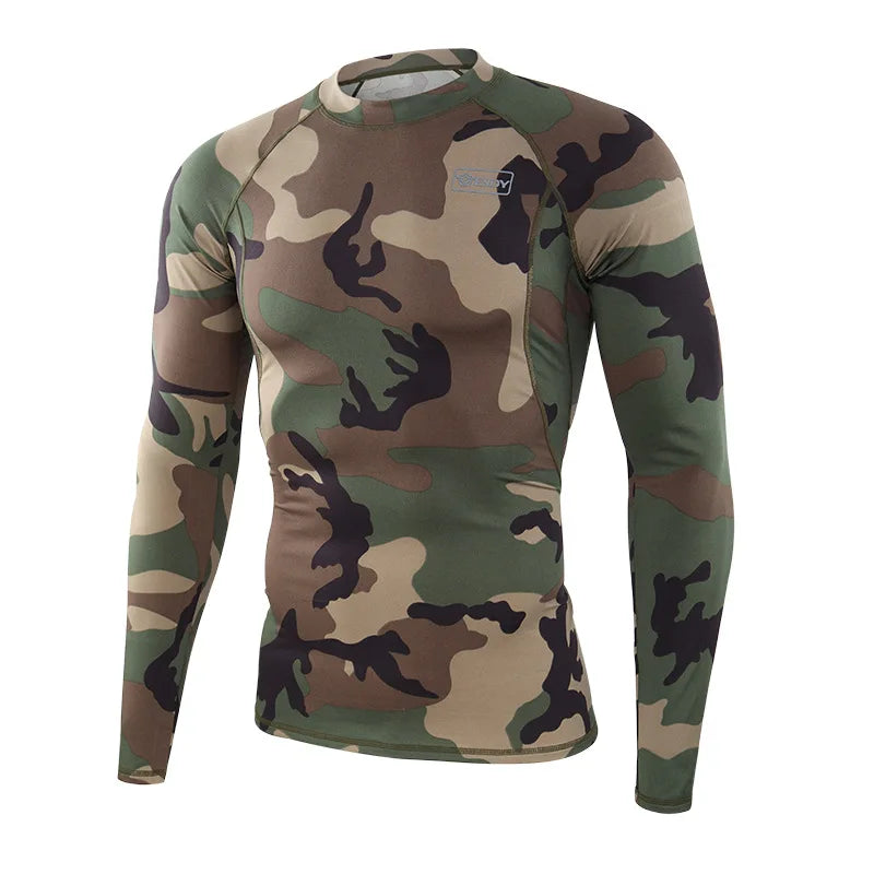 Ensemble Thermique Homme Camouflage – Sous-vêtements Chauds à Compression avec Polaire Intérieure - BLACKBEARD OUTDOOR INDUSTRIES