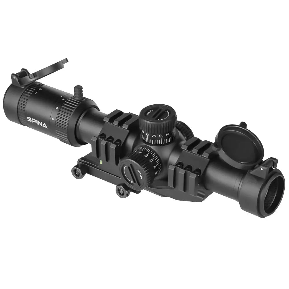 SPINA OPTICS WolfChase LPVO 1.2-6x24 FFP/SFP - Lunette de Tir pour Fusil, Viseur à Point Rouge, Optique de Chasse et CQB Ma boutique
