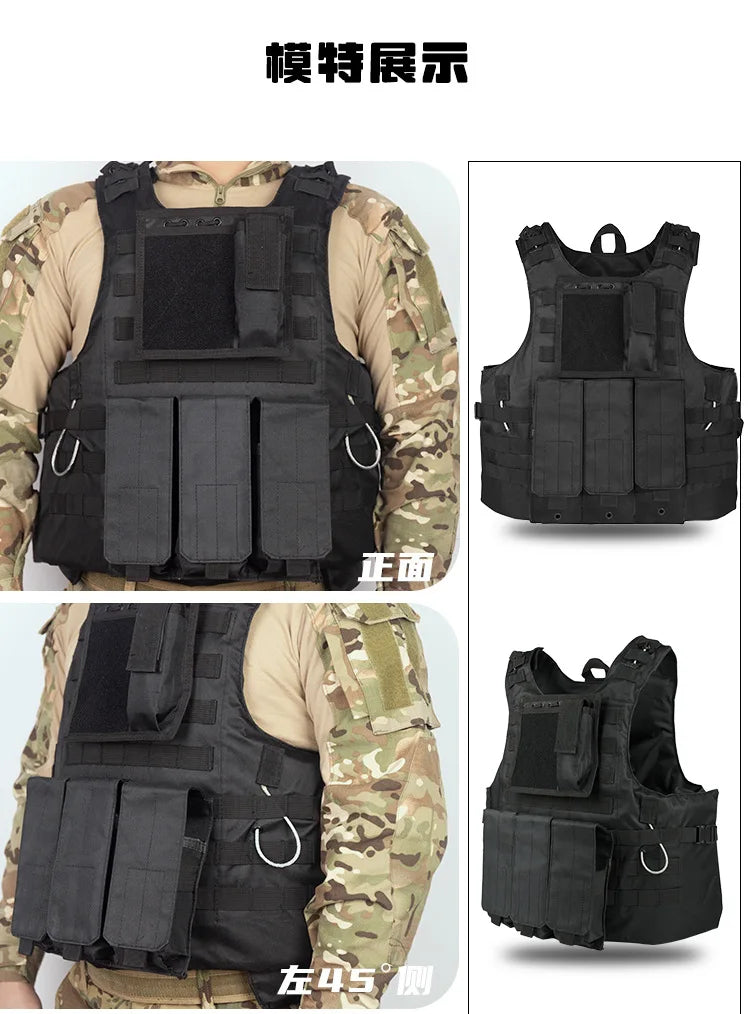Gilet Tactique YAKEDA Multifonction – Gilet Camouflage Amphibie Outdoor pour Entraînement, Chasse et Activités Tactiques BLACKBEARD OUTDOOR INDUSTRIES