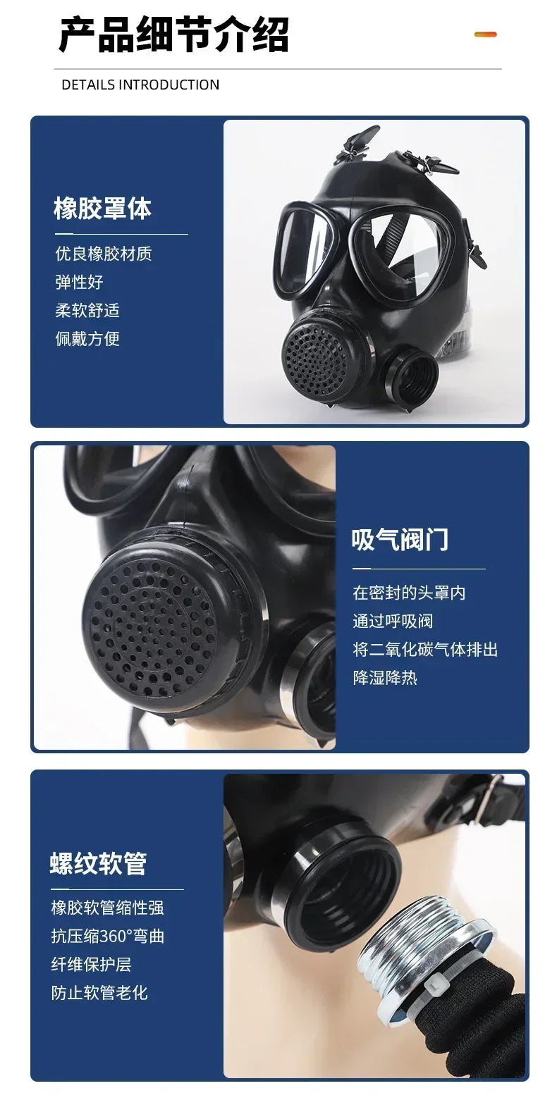 Masque Anti-Gaz et Fumée MF11B – Masque de Formation pour Urgences et Activités Extérieures BLACKBEARD OUTDOOR INDUSTRIES