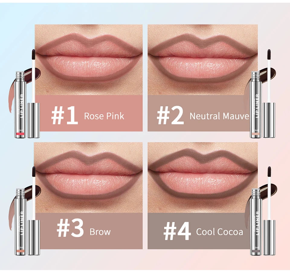 Waterproof Lip Liner Peel Off Tattoo Lipgloss Waterproof Long Lasting Matte Lip Tint Brown Contour Tear-off Lips Stain Cosmetic BLACKBEARD OUTDOOR INDUSTRIES