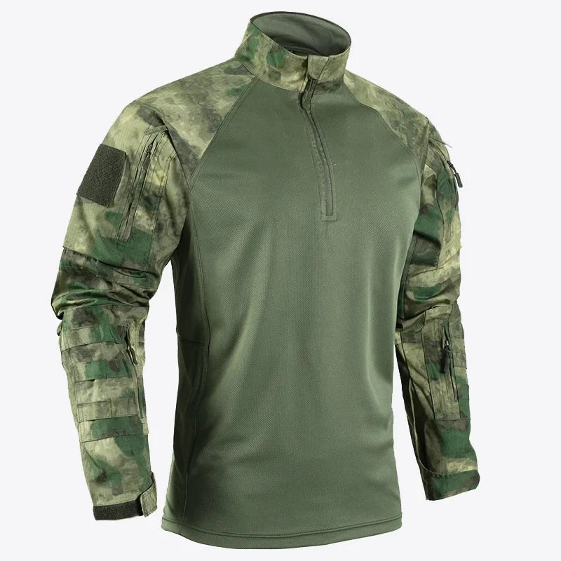 T-shirt Tactique Homme – Manches Longues Airsoft | Paintball | Militaire | Camo | Séchage rapide - BLACKBEARD OUTDOOR INDUSTRIES