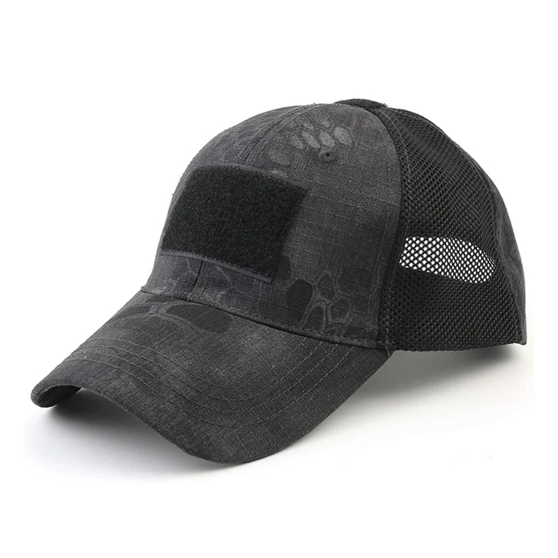 Casquette Multicam Camouflage Outdoor – Réglable, Maille Respirante – Tactique, Airsoft, Pêche, Chasse, Randonnée, Basket - BLACKBEARD OUTDOOR INDUSTRIES
