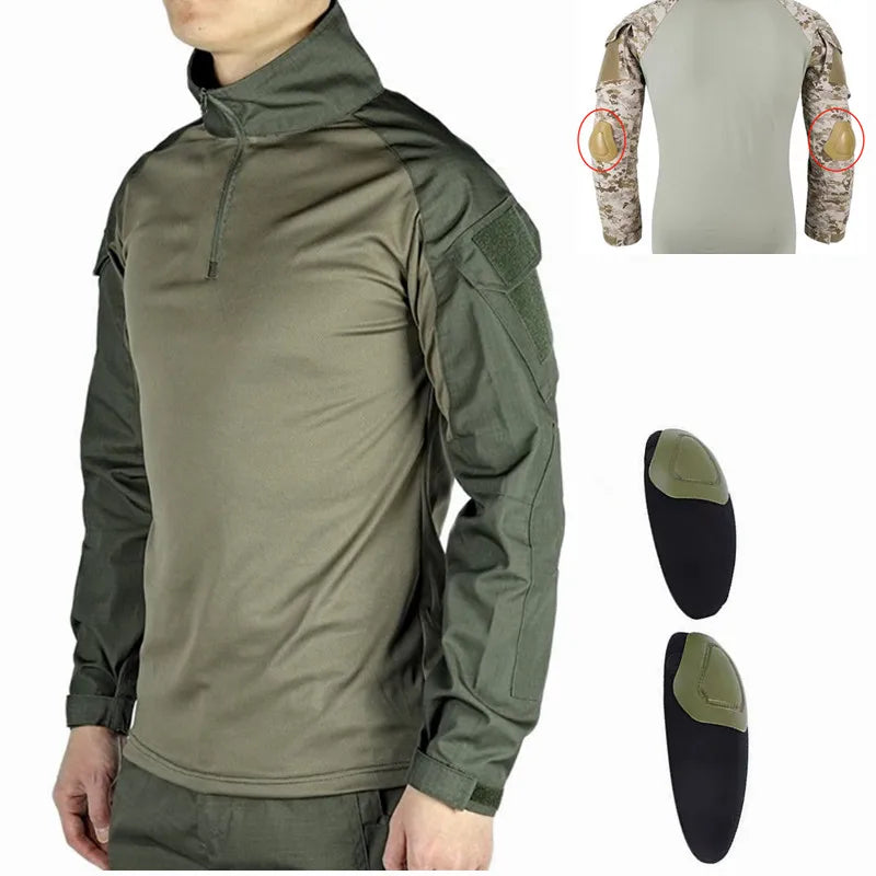 T-shirt Militaire à Manches Longues – Vêtement Tactique Respirant pour Entraînement, Chasse, Randonnée et Travail – Unisexe BLACKBEARD OUTDOOR INDUSTRIES