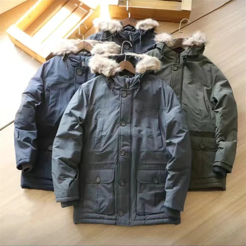 Manteau Long M65 Tooling Outdoor Homme et Femme Imperméable, Coupe-Vent, Ultra Chaud, Avec Capuche — Spécial Hiver - BLACKBEARD OUTDOOR INDUSTRIES