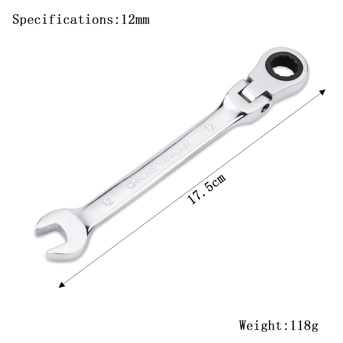 Clé à Cliquet Flexible 72 Dents en Acier Chrome Vanadium – 6 à 27 mm - BLACKBEARD OUTDOOR INDUSTRIES