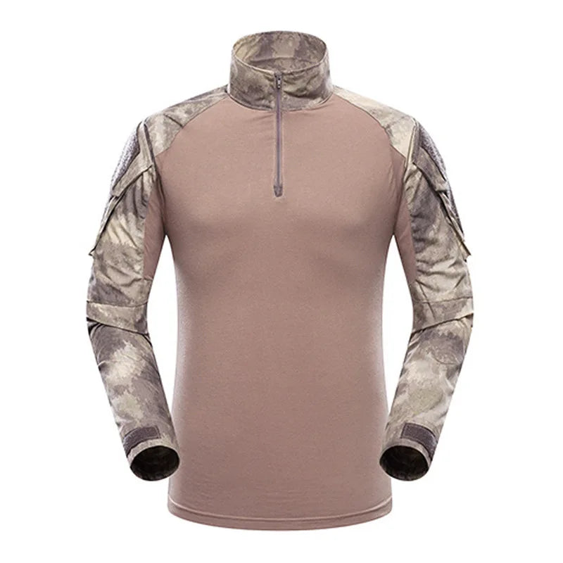 T-shirt Homme Manches Longues Outdoor — Modèle Patchwork Résistant - BLACKBEARD OUTDOOR INDUSTRIES