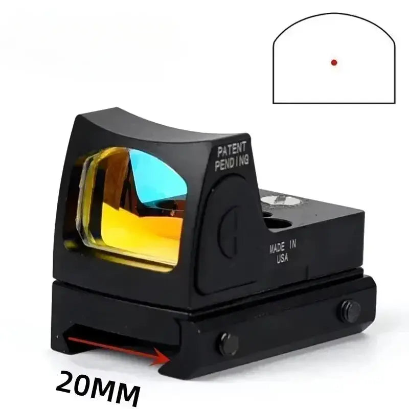 Viseur Tactique HD à Point Rouge Ajustable – Lentille Optique pour Fusil, Suivi Facile, Accessoire de Chasse et Tir Sportif Ma boutique