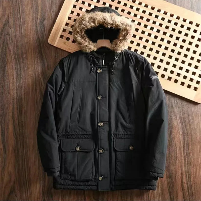 Manteau Long M65 Tooling Outdoor Homme et Femme Imperméable, Coupe-Vent, Ultra Chaud, Avec Capuche — Spécial Hiver - BLACKBEARD OUTDOOR INDUSTRIES